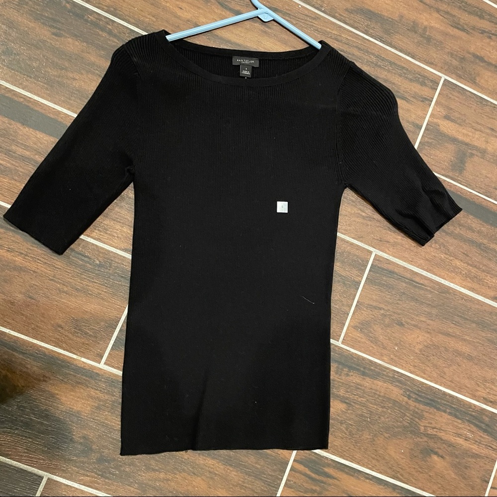NWT Black ribbed shirt